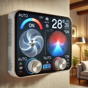 How much electricity does the fan on the thermostat use