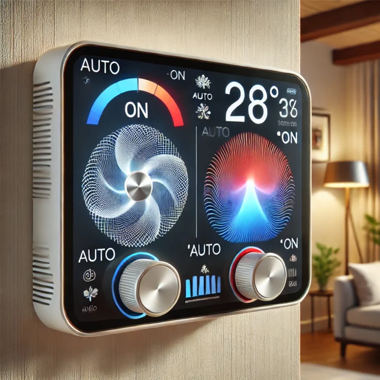 How much electricity does the fan on the thermostat use