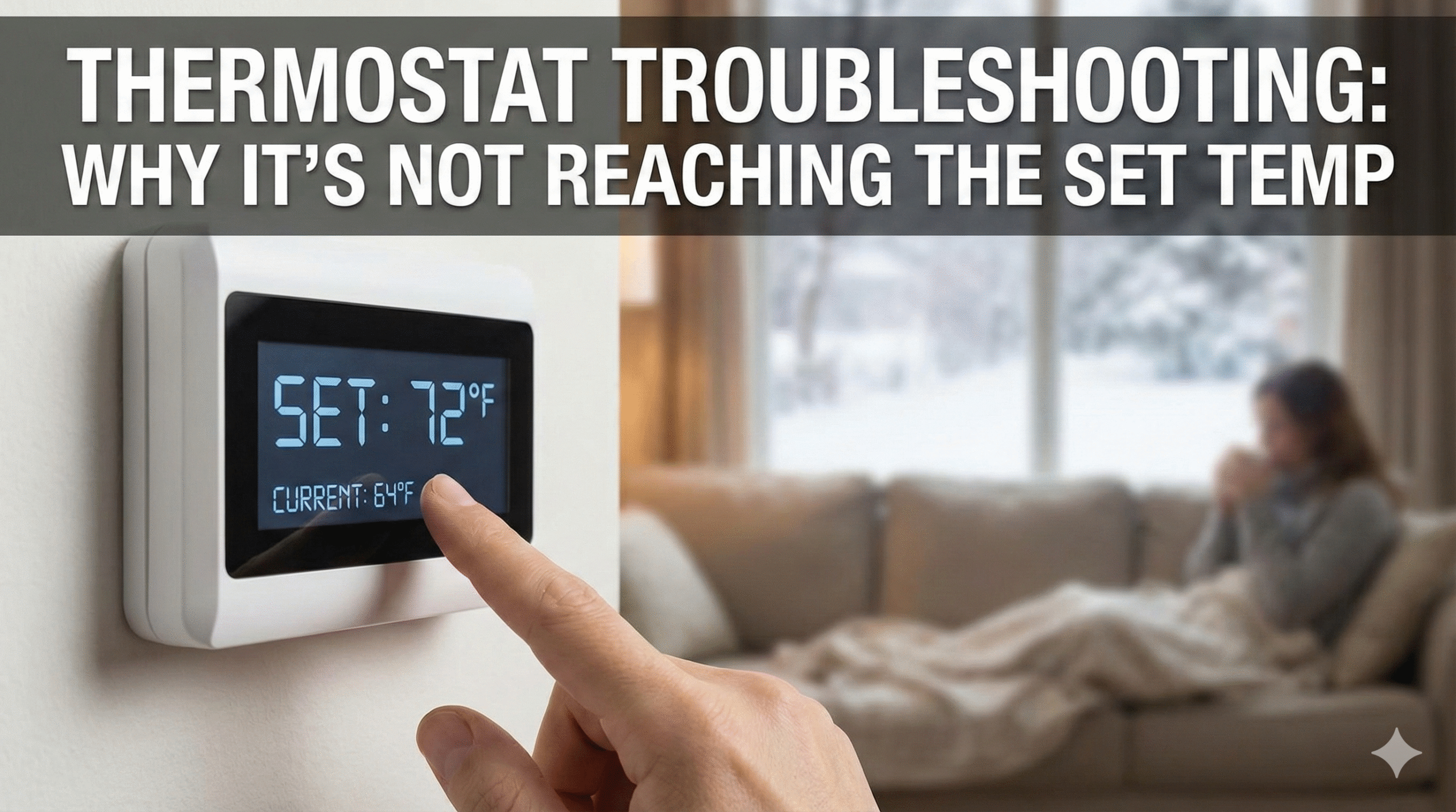 thermostat not reaching set temperature