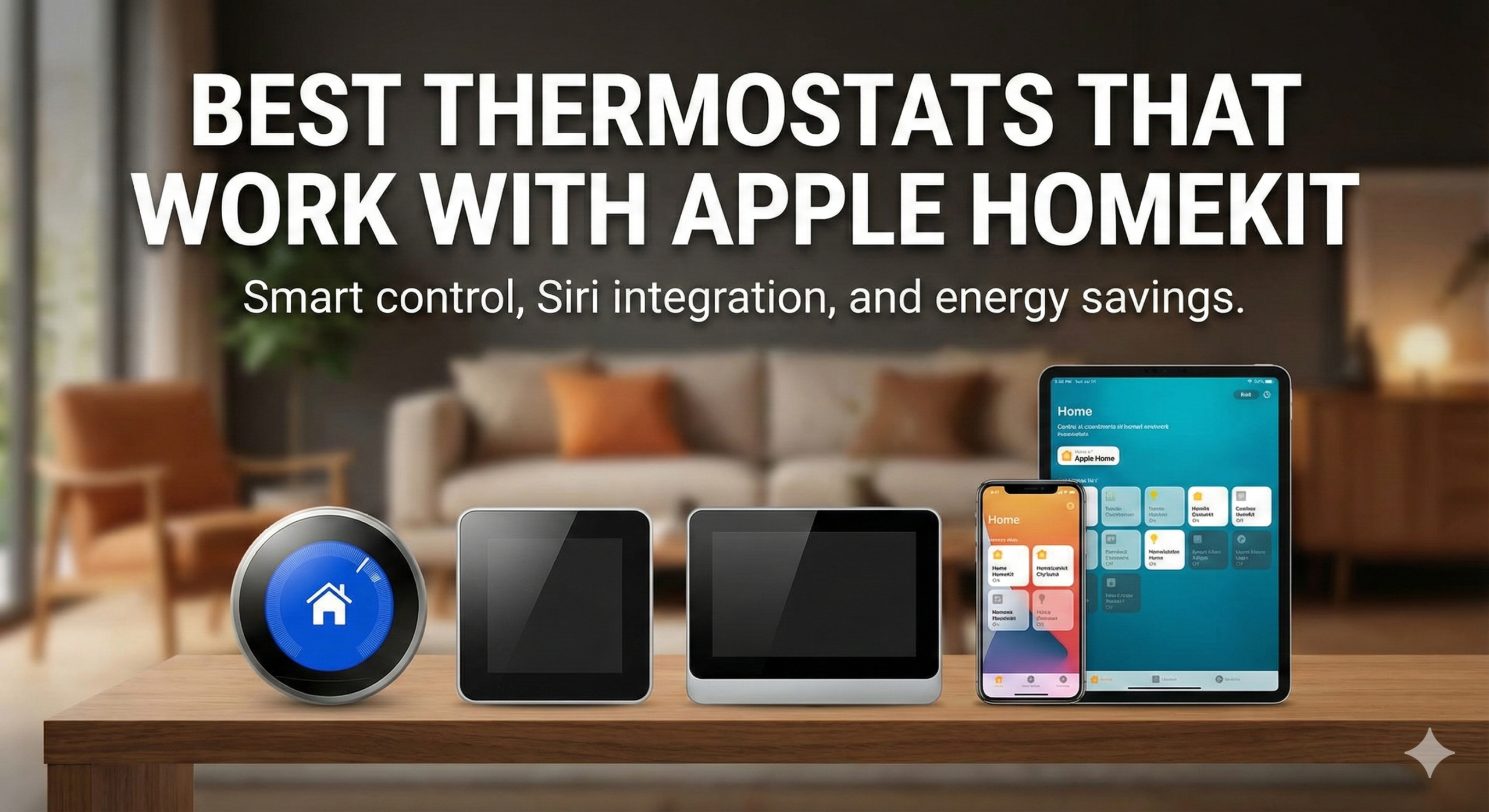 Ecobee Smart Thermostat Premium showing Apple HomeKit integration