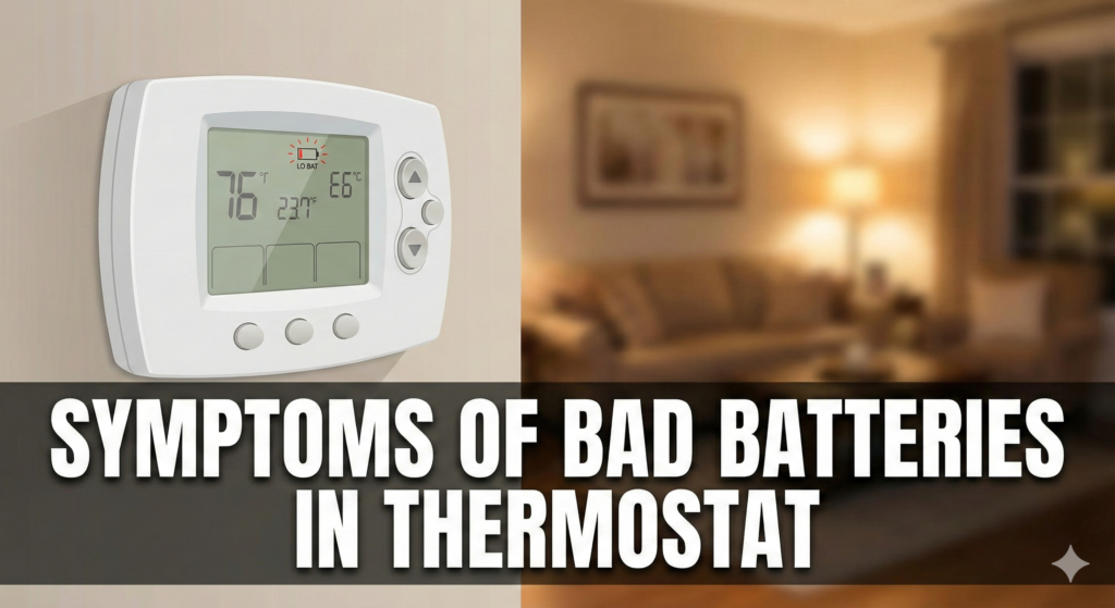 symptoms of bad batteries in thermostat