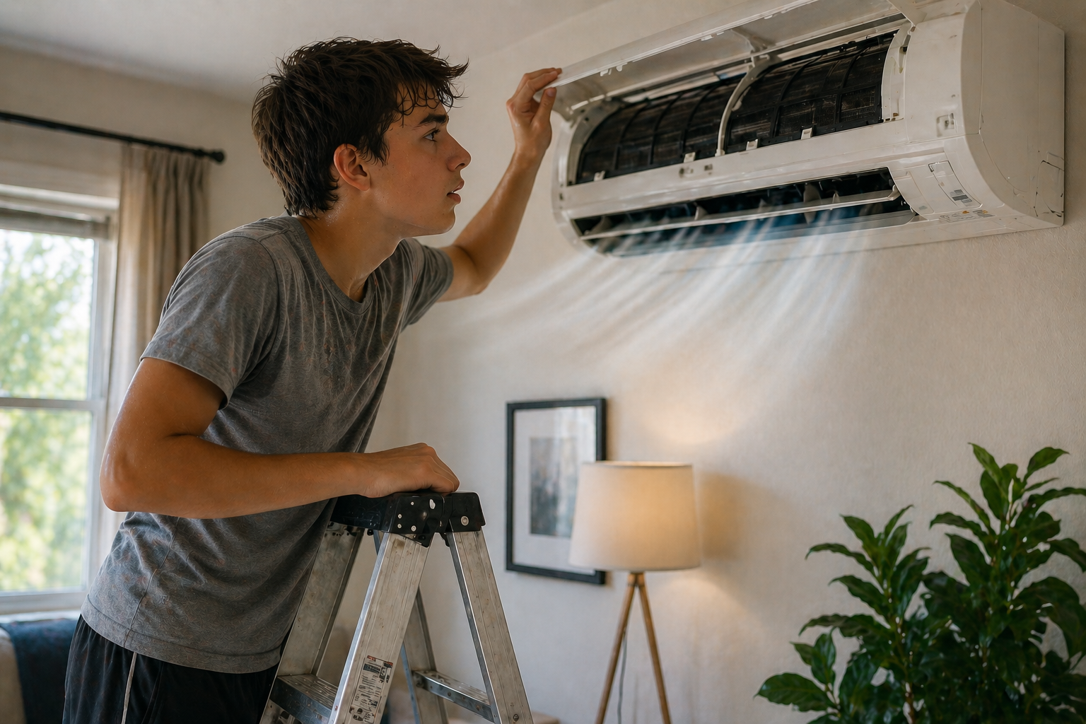 ac running but not cooling checking indoor air conditioner filter
