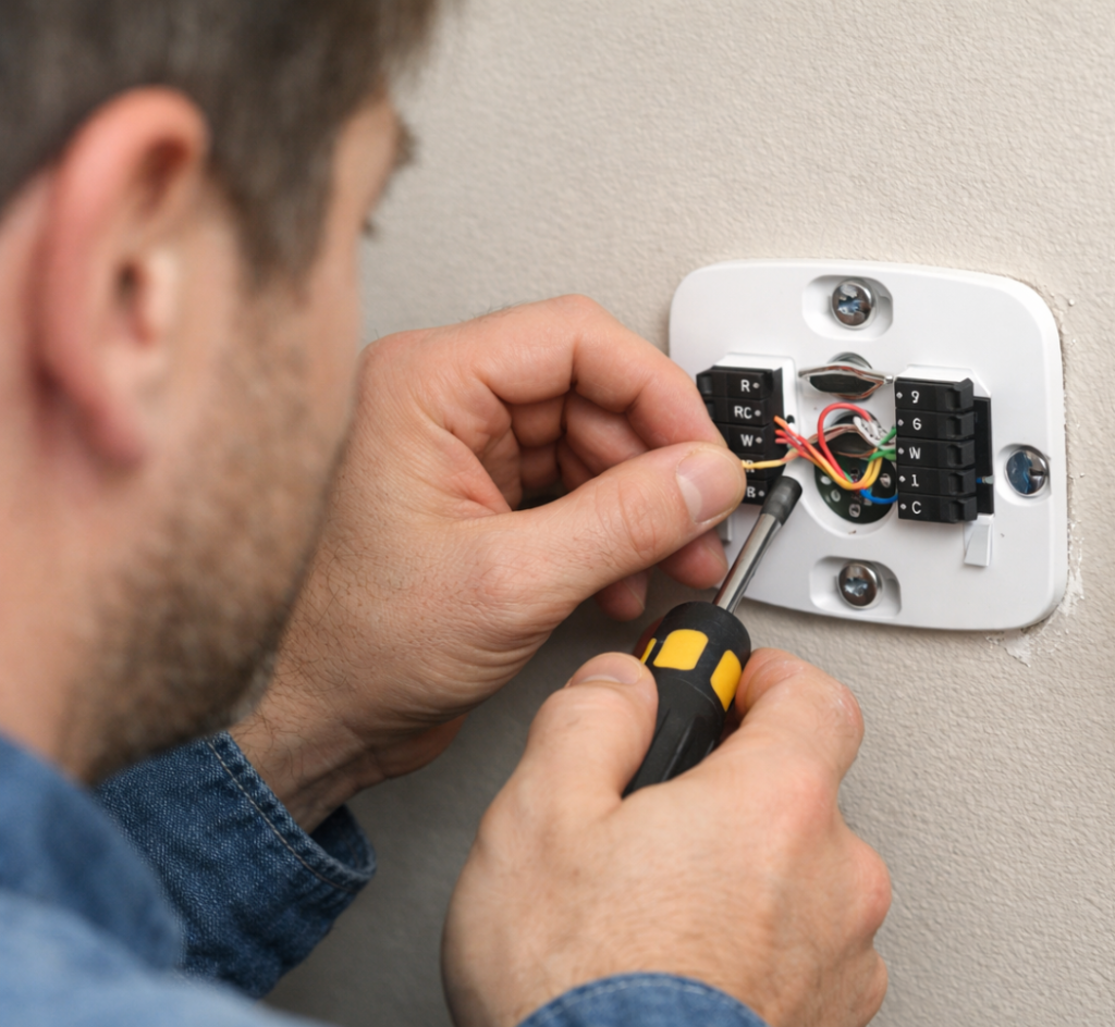 how to install a smart thermostat step by step