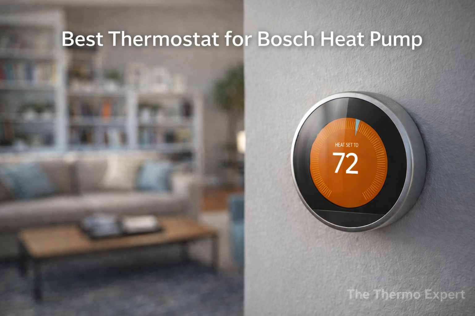 best thermostat for bosch heat pump installed in modern home