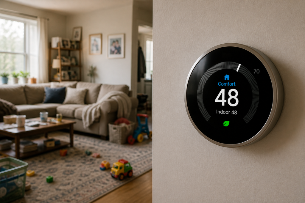 is a smart thermostat worth it real home example showing temperature control and comfort