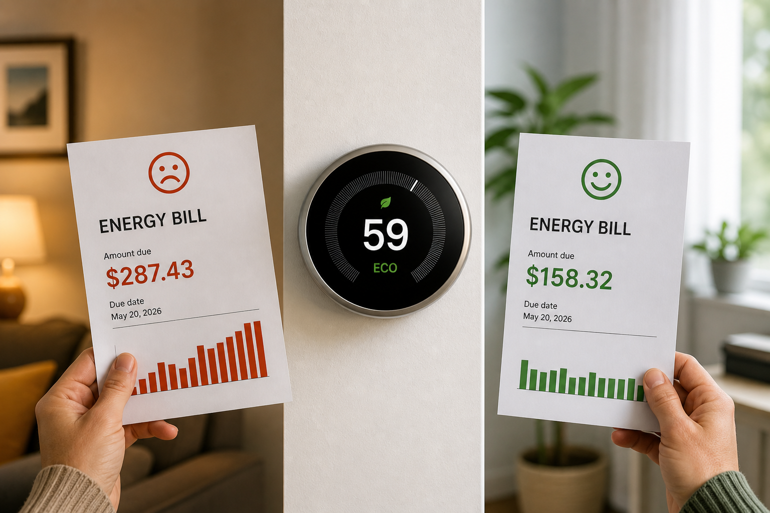 smart thermostat reducing energy bills comparison 2026